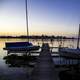 Boats at the dock in Madison, Wisconsin