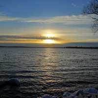 Bright Sunset over Lake Mendota