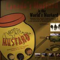 Giant Mustard Bottle Sign at National Mustard Museum