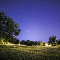 Night sky over Rennebohm Park in Madison