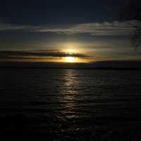 Scenic Sunset over the lake in Madison