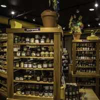 Shelves of Mustard at the National Mustard Museum 