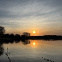 Sunset over Cherokee Marsh in Madison