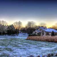 After a llight snow in Madison, Wisconsin