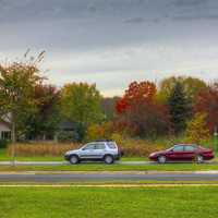 Autumn colors and trees in Madison, Wisconsin