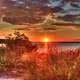 Bright Rays of the Dusk Skies in Madison, Wisconsin