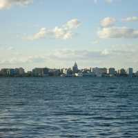 Capital view from Monona in Madison, Wisconsin