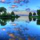 Dusk Reflection in Madison, Wisconsin