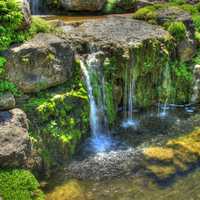 Full waterfalls in Madison, Wisconsin