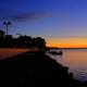 Lake and shore view at Dawn in Madison, Wisconsin