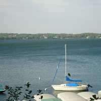 Lake Mendota Boat landing in Madison, Wisconsin