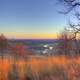 Landscape of the river at dusk in Madison, Wisconsin