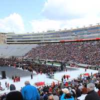 One side of the stadium in Madison, Wisconsin