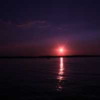 Purple Sunset in Madison, Wisconsin