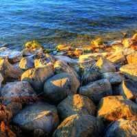 Rocks on the Shore in Madison, Wisconsin