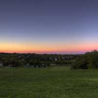 Settling Dusk Over the City in Madison, Wisconsin