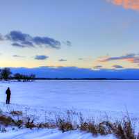 Staring at Mendota in Madison, Wisconsin