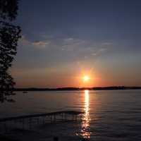 Sunset and Shore in Madison, Wisconsin