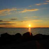 Sunset on the Horizon in Madison, Wisconsin