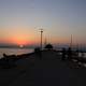 Sunset on the pier in Madison, Wisconsin