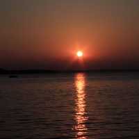 Sun with Boat in Madison, Wisconsin