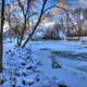 The Icy River in Madison, Wisconsin