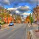 View up Langdon St. in Madison, Wisconsin