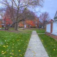 Walkway to the commons in Madison, Wisconsin