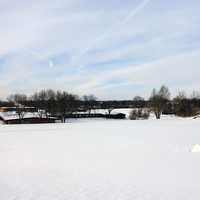 Winter Landscape in Madison, Wisconsin