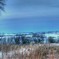 Winter Landscape overlook in Madison, Wisconsin