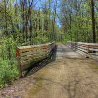 Bridge on the Trail on the Military Ridge State Park, Wisconsin