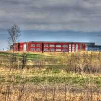 Epic Systems building on the Military Ridge State Trail