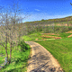 Landscape under the clouds on the Military Ridge State Trail, Wisconsin ...