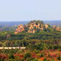 Bluff at Mill Bluff State Park, Wisconsin