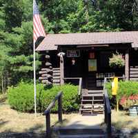 Park office at Mill Bluff State Park, Wisconsin