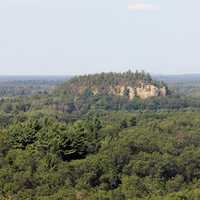 View of Bluff at Mill Bluff State Park, Wisconsin