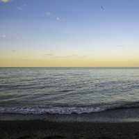 Lake Michigan Horizon during sunset