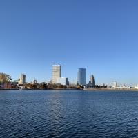 Milwaukee skyline from Lakeshore Park