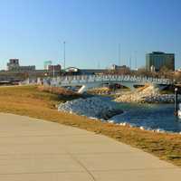 Bridge into Lakeshore Park in Milwaukee, Madison