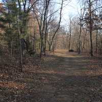 Hiking trail at Mirror Lake State Park, Wisconsin