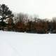 Playground under snow at Mirror Lake State Park, Wisconsin