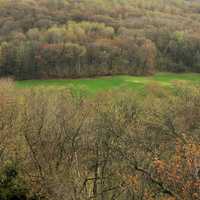 Hilltop view at Natural Bridge State Park, Wisconsin