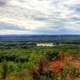 Looking across the valley at Natural Bridge State Park, Wisconsin