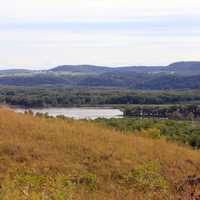 River and Hills at Nelson Dewey State Park, Wisconsin