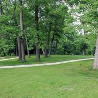 Front of the Park at New Glarius Woods, Wisconsin