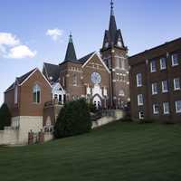 Back of the Church in New Glarus, Wisconsin