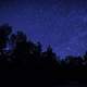 Blue sky and stars above the Parking lot