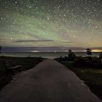 Path to the lake at Night