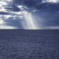 Rain on Lake Michigan at Newport State Park, Wisconsin