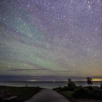 Starry Skies Above Lake Michigan